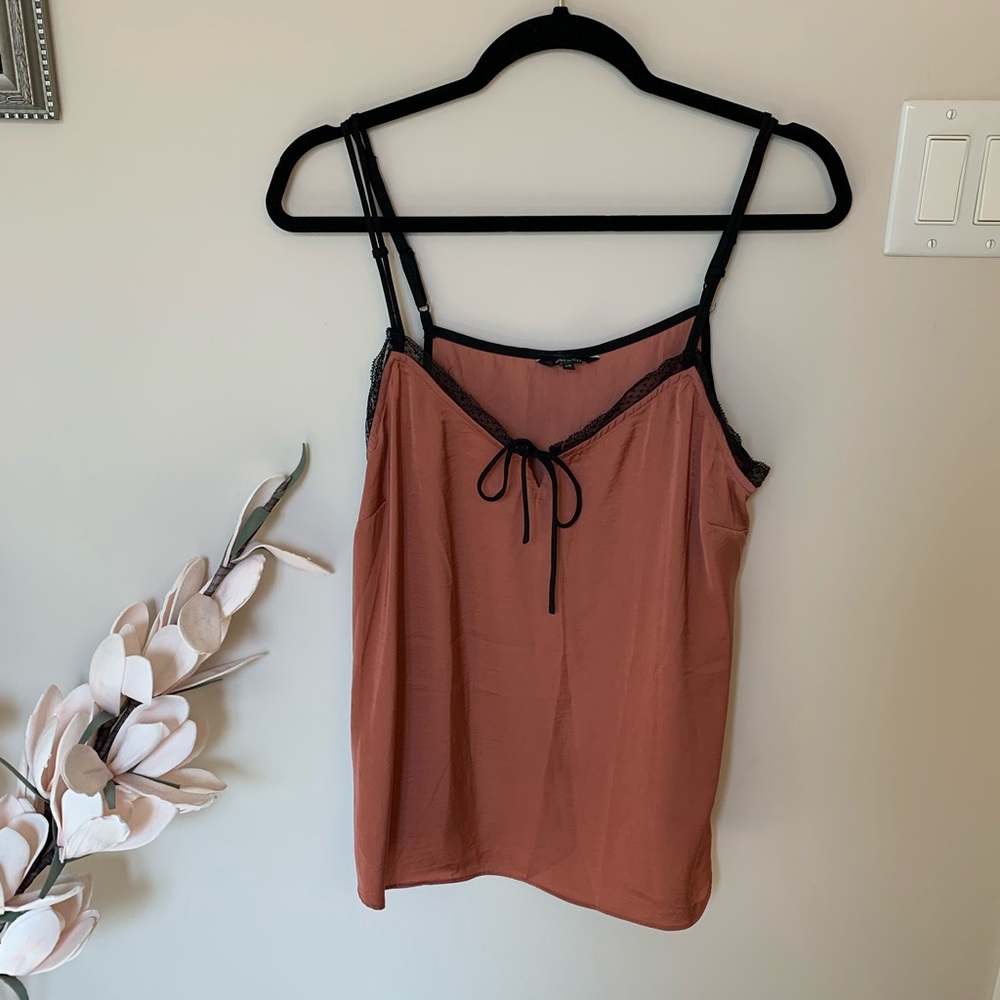 RW&CO pink tank with lace detail